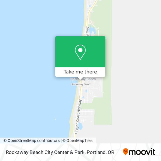 Rockaway Beach City Center & Park map