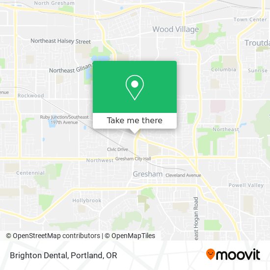 Brighton Dental map