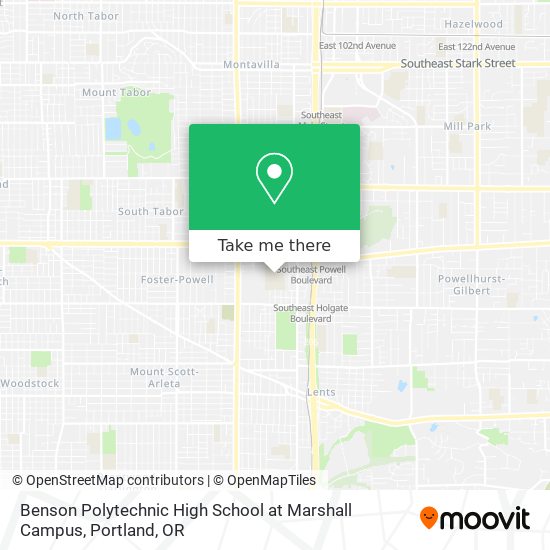 Benson Polytechnic High School at Marshall Campus map
