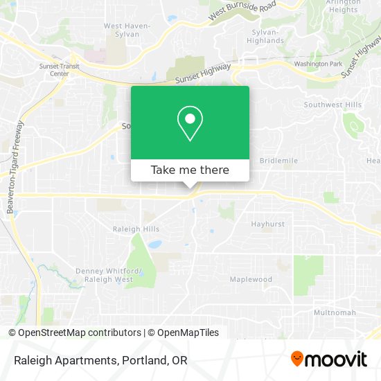 Raleigh Apartments map