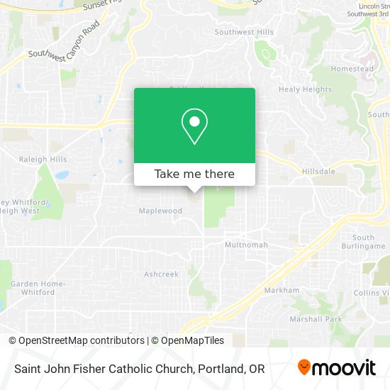 Saint John Fisher Catholic Church map
