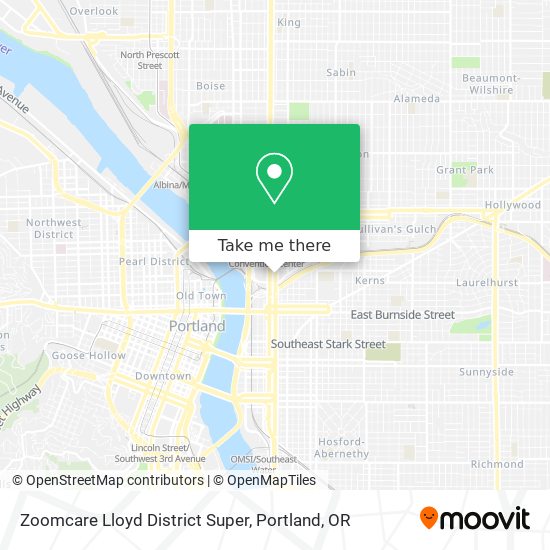 Zoomcare Lloyd District Super map