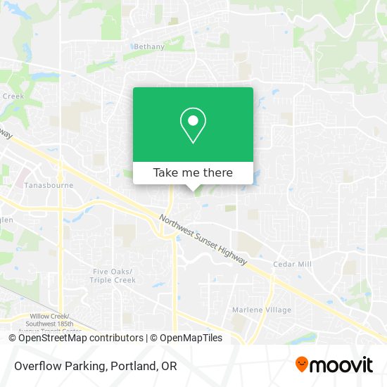 Overflow Parking map