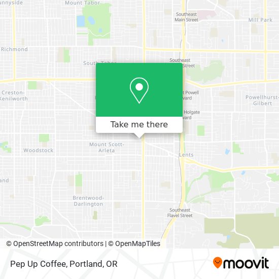 Pep Up Coffee map