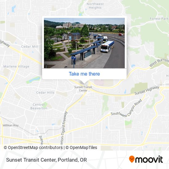 Mapa de Sunset Transit Center