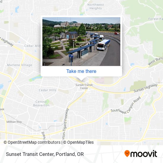 Sunset Transit Center map