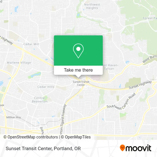 Sunset Transit Center map