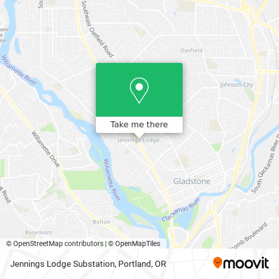 Jennings Lodge Substation map