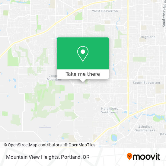 Mountain View Heights map
