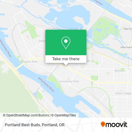 Portland Best Buds map