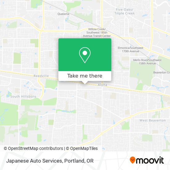 Japanese Auto Services map