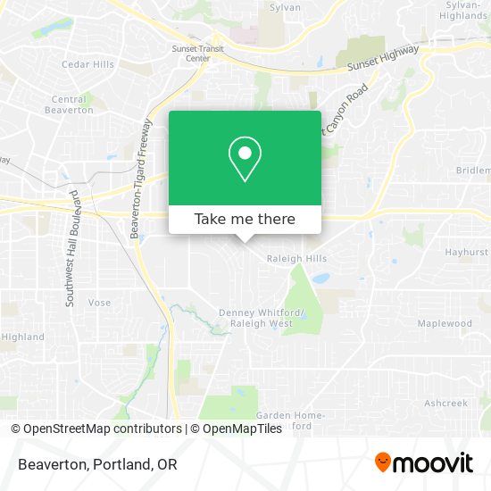 Beaverton map