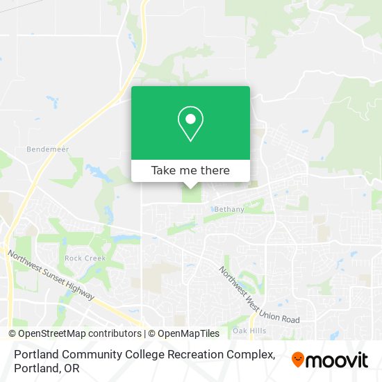 Portland Community College Recreation Complex map
