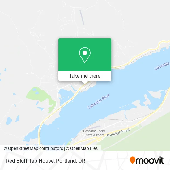 Red Bluff Tap House map