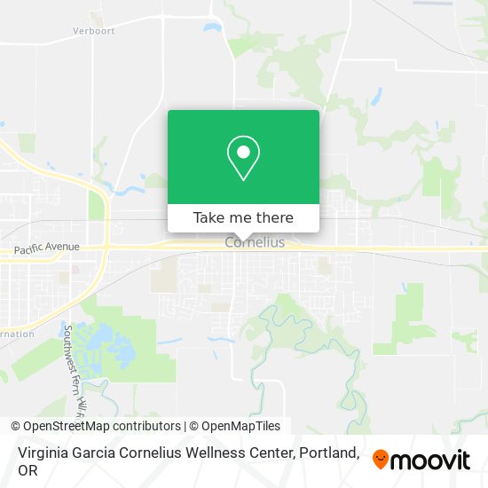 Virginia Garcia Cornelius Wellness Center map