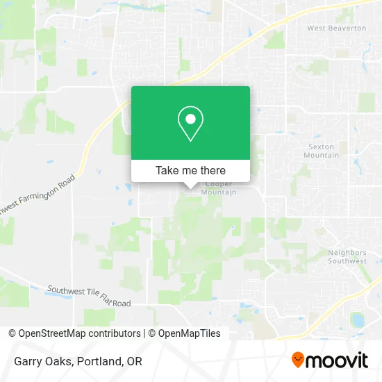 Garry Oaks map