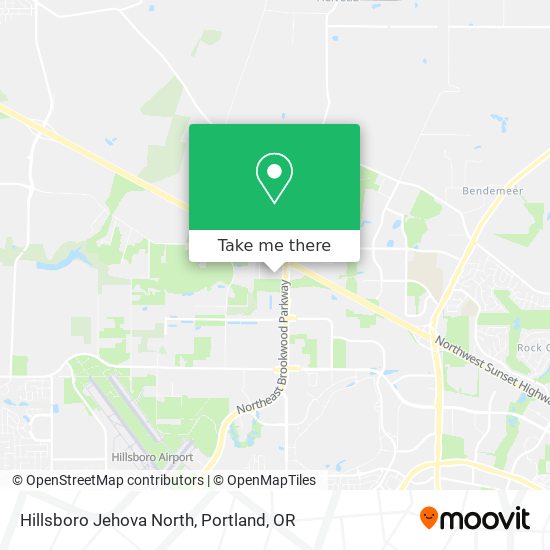 Hillsboro Jehova North map