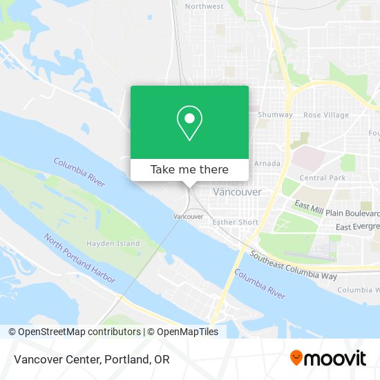 Vancover Center map