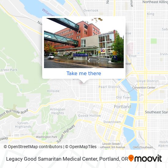 Mapa de Legacy Good Samaritan Medical Center