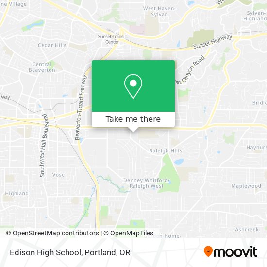 Mapa de Edison High School