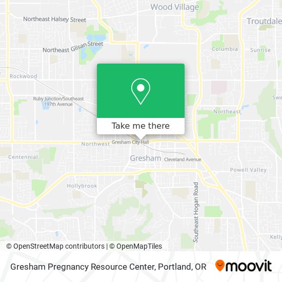 Mapa de Gresham Pregnancy Resource Center