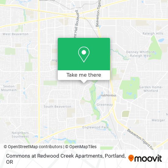 Mapa de Commons at Redwood Creek Apartments
