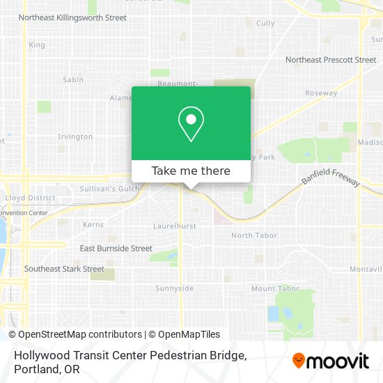 Hollywood Transit Center Pedestrian Bridge map