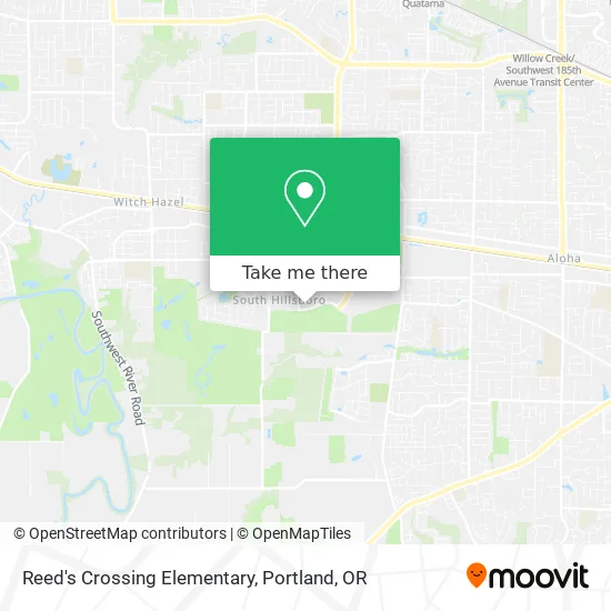 Reed's Crossing Elementary map