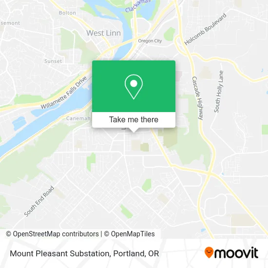 Mount Pleasant Substation map