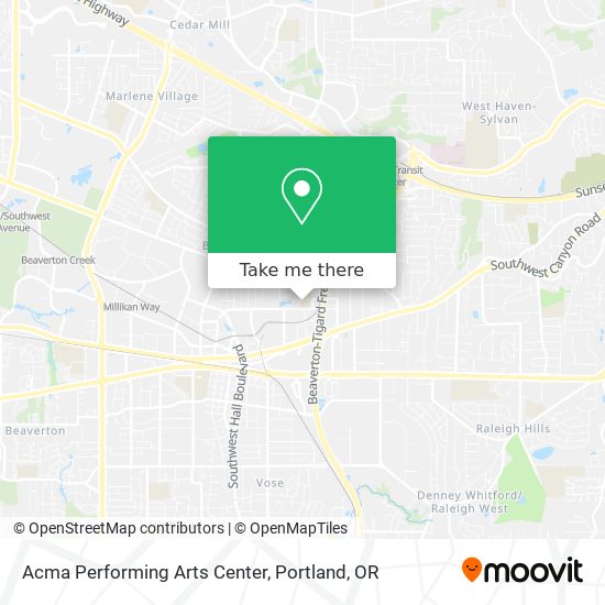 Mapa de Acma Performing Arts Center