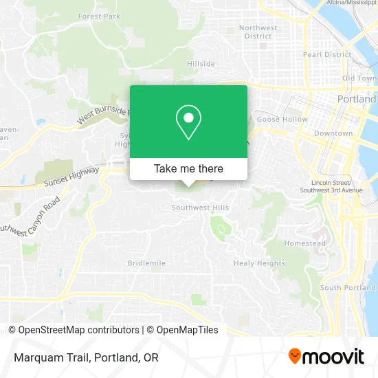 Marquam Trail map