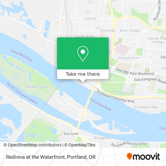 Rediviva at the Waterfront map