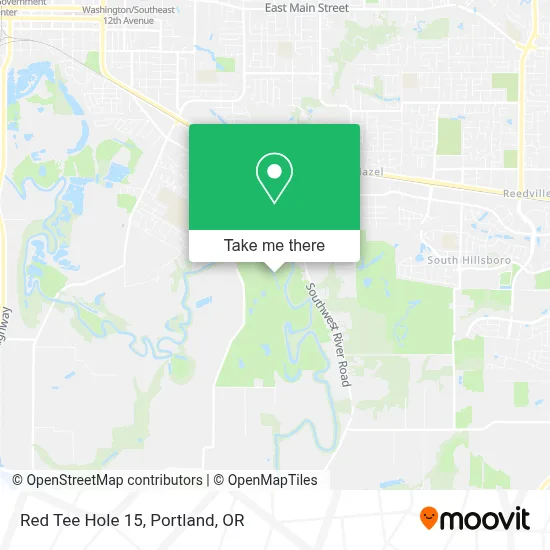 Red Tee Hole 15 map