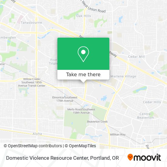 Domestic Violence Resource Center map