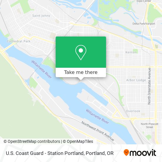 U.S. Coast Guard - Station Portland map