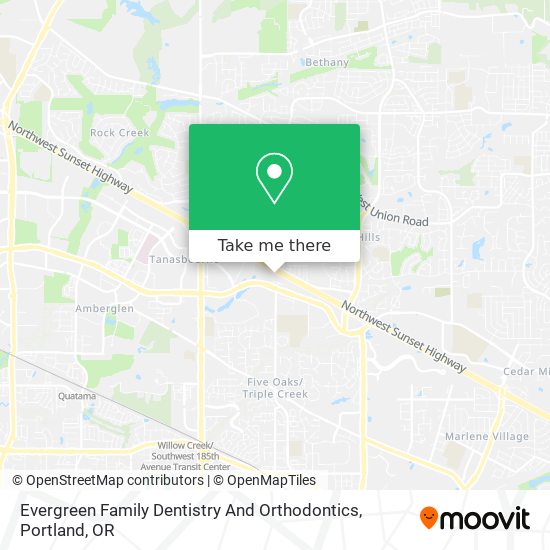 Mapa de Evergreen Family Dentistry And Orthodontics