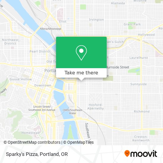 Mapa de Sparky's Pizza