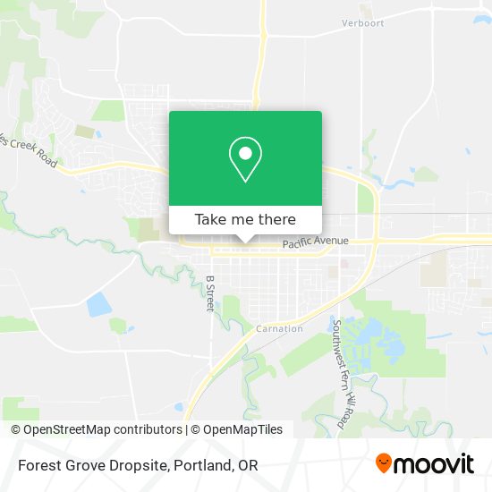 Forest Grove Dropsite map
