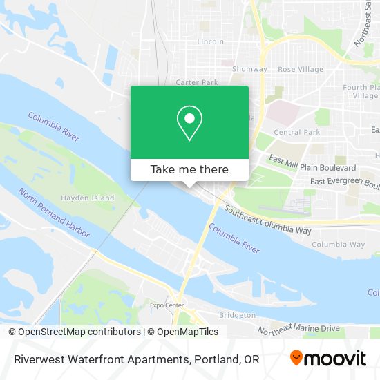 Mapa de Riverwest Waterfront Apartments