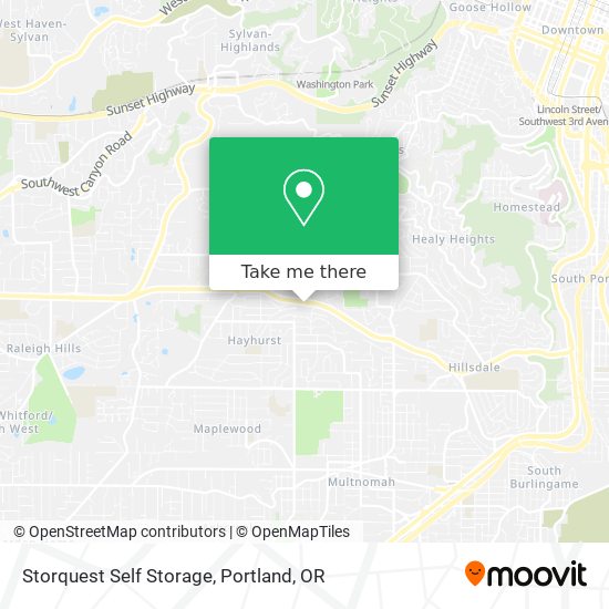 Mapa de Storquest Self Storage