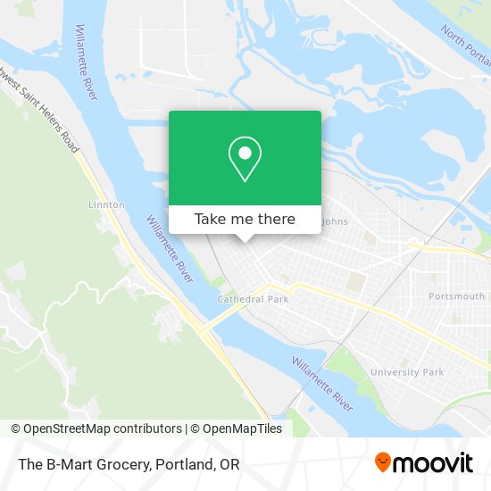 The B-Mart Grocery map