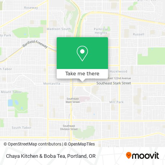 Mapa de Chaya Kitchen & Boba Tea