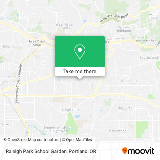 Raleigh Park School Garden map
