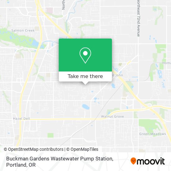 Buckman Gardens Wastewater Pump Station map