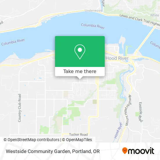 Westside Community Garden map