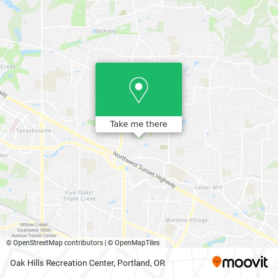 Mapa de Oak Hills Recreation Center