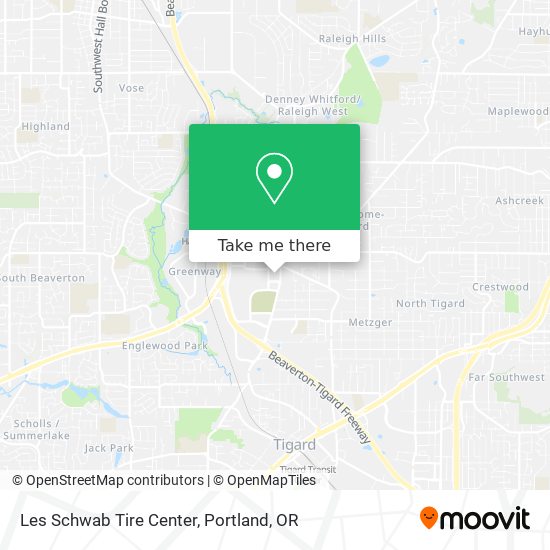 Mapa de Les Schwab Tire Center