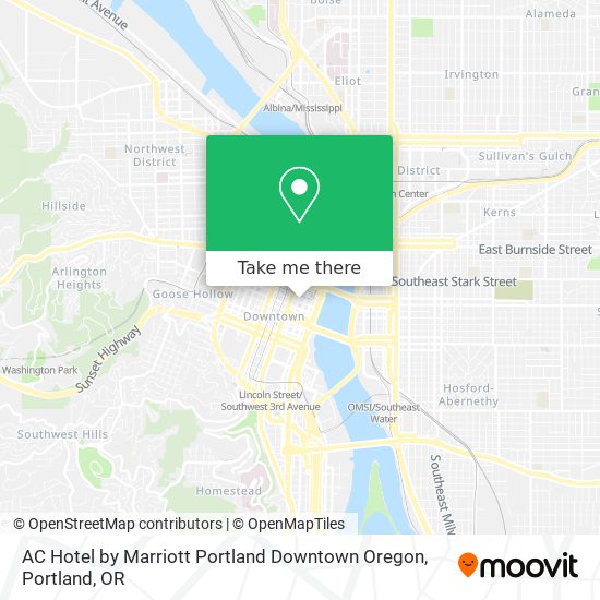 Mapa de AC Hotel by Marriott Portland Downtown Oregon