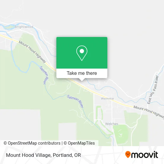 Mapa de Mount Hood Village