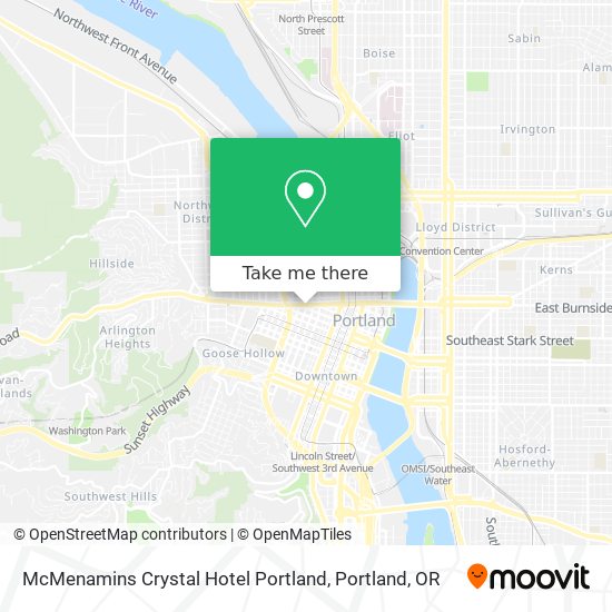 McMenamins Crystal Hotel Portland map